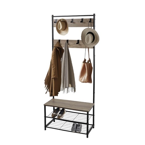 Coat rack stand with shoe - coat,