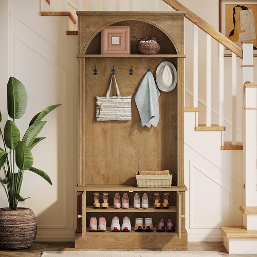 Hallway coat rack with - hallway,