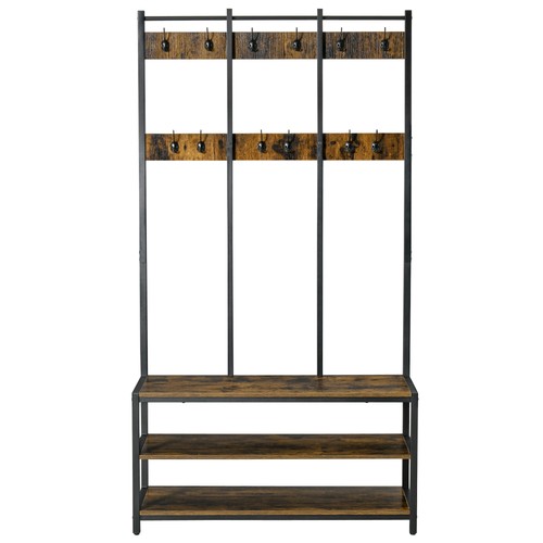 Homcom entryway coat rack - homcom, hall