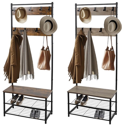 Coat rack stand with - with, shoe