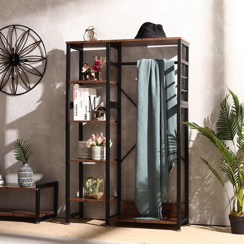 Industrial metal wood garment - wood,