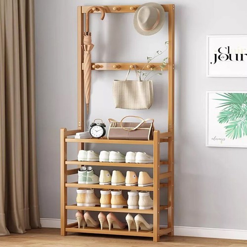 Coat and hat stand wooden - coat,