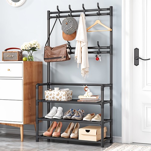 Coat and hat stand with - coat,